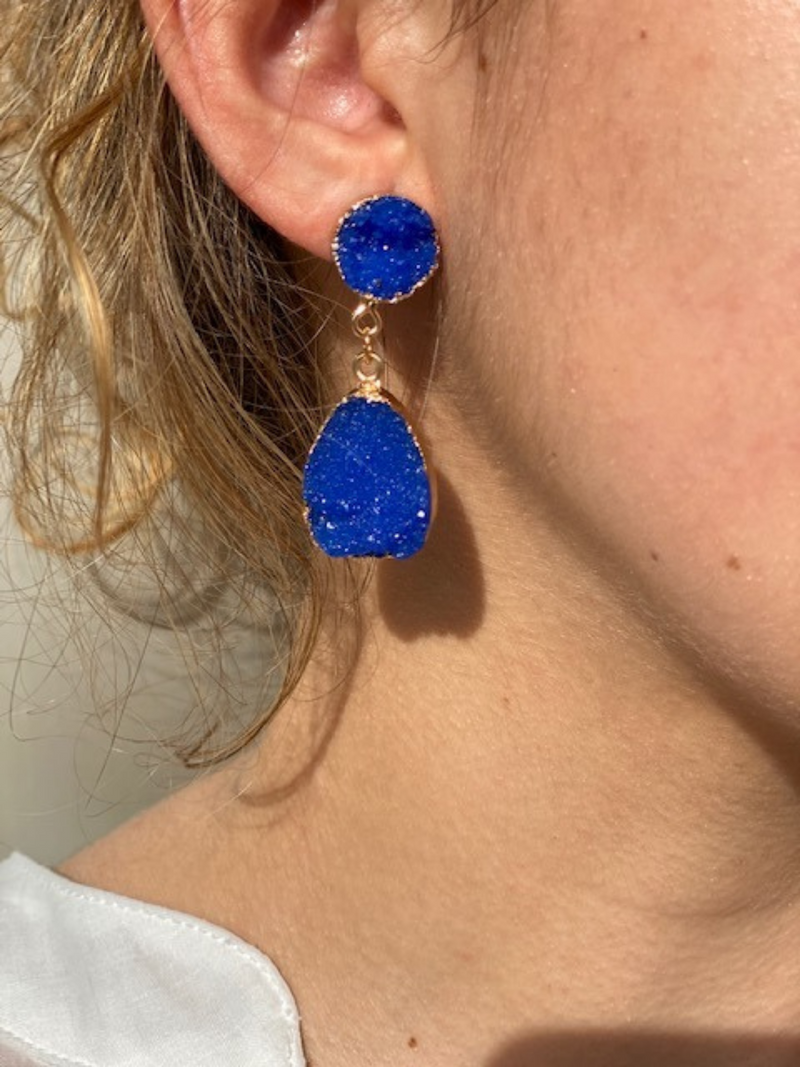 St Tropez Earrings - Cobalt