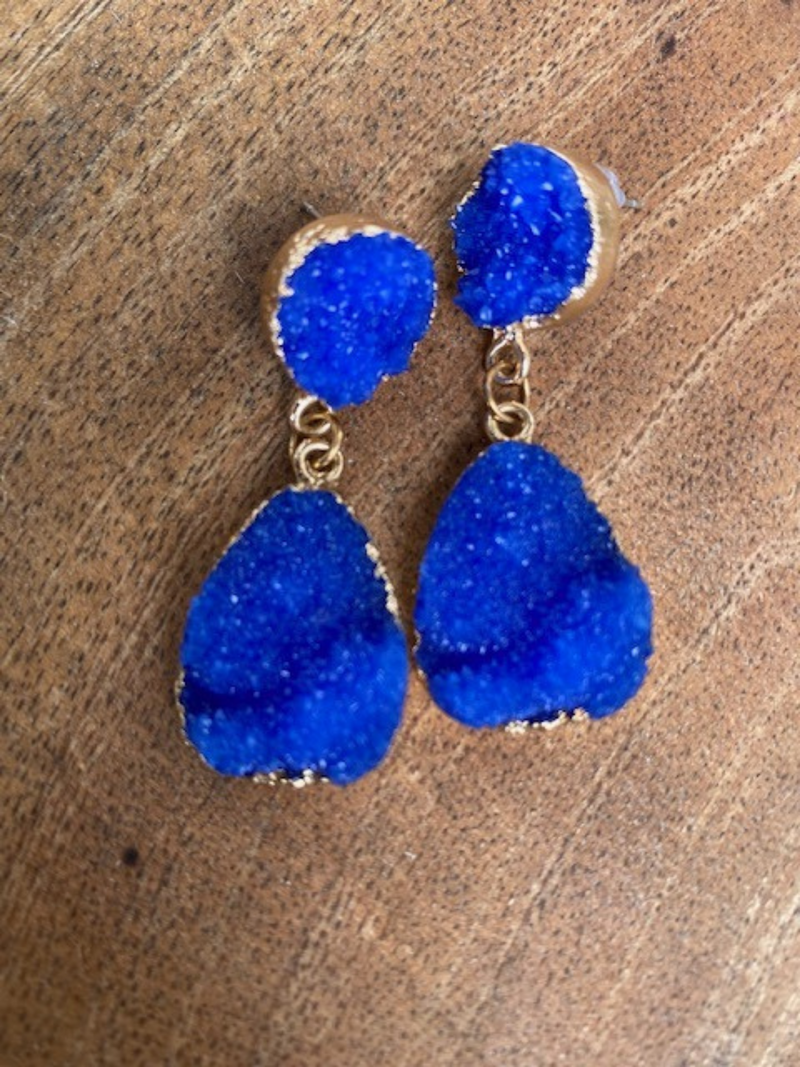St Tropez Earrings - Cobalt