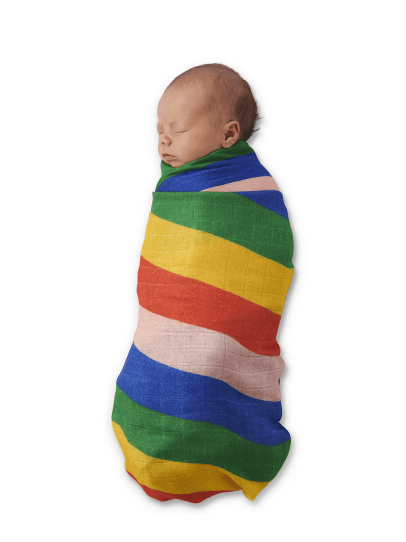 Rainbows end Bamboo Swaddle
